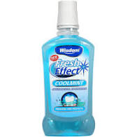 Wisdom fresh effect mouthwash cool mint 500ml