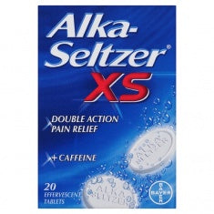 alka-seltzer xs effervescent tablets 20