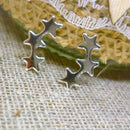 Earsense Silver Star Stud Earrings