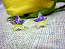 Earsense Crystal Star Stud Earrings