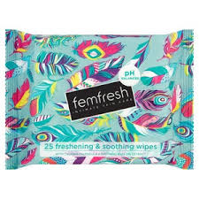 Femfresh wipes 25 pack
