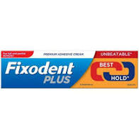 Fixodent plus best food hold adhesive cream 40g