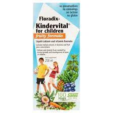 Floradix Kindervital for children Fruity Liquid Calcium and vitamin formula
