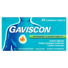 Gaviscon peppermint  chewable tablets 24