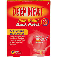 Deep Heat Pain Relief Back Patch 2 Large patches