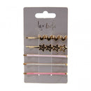 La Moda Gold And Multicoloured Grips