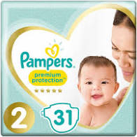 Pampers baby size 2 (31 pack)