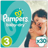 Pampers baby dry carry pack midi size 3 (30 pack)