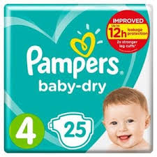 Pampers baby dry carry pack size 4 (25 pack)