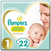 Pampers newbaby nappies size 1 (22 pack)