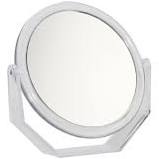 Royal cosmetic connections circular swivel mirror with 5x magnification